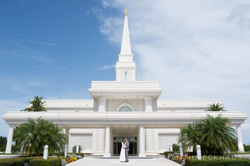 LDS Florida Temple Wedding 