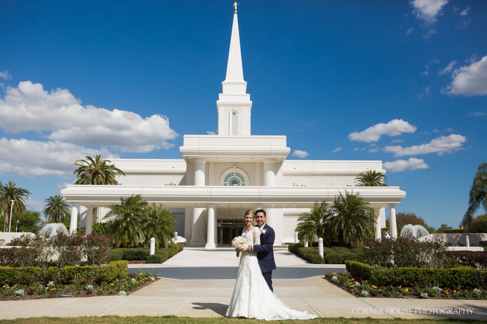 LDS Orlando Florida Temple Wedding